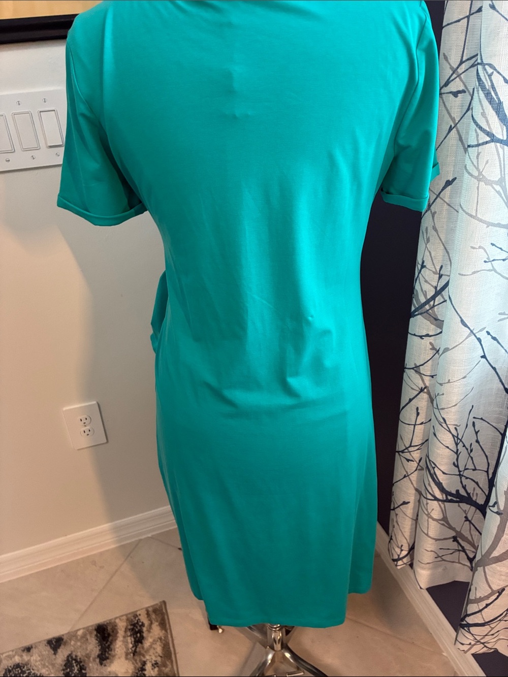 Chico’s Sarong Tie Twist Dress in Seaspray - Picture 3 of 5